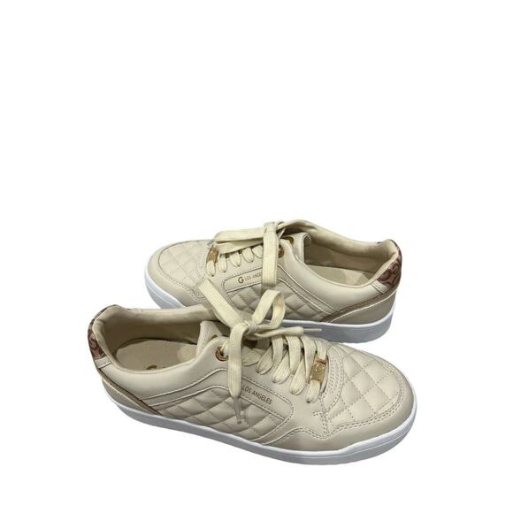 GBG Los Angeles Women’s Quilted Sneakers Beige Size 10 New - Picture 5 of 6